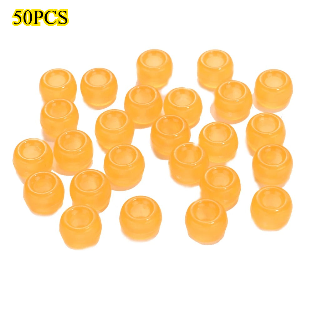 Glow-in-the-Dark Acrylic Barrel Beads