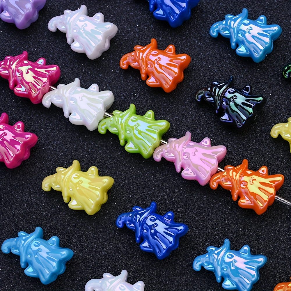 Halloween AB Ghost Acrylic Beads