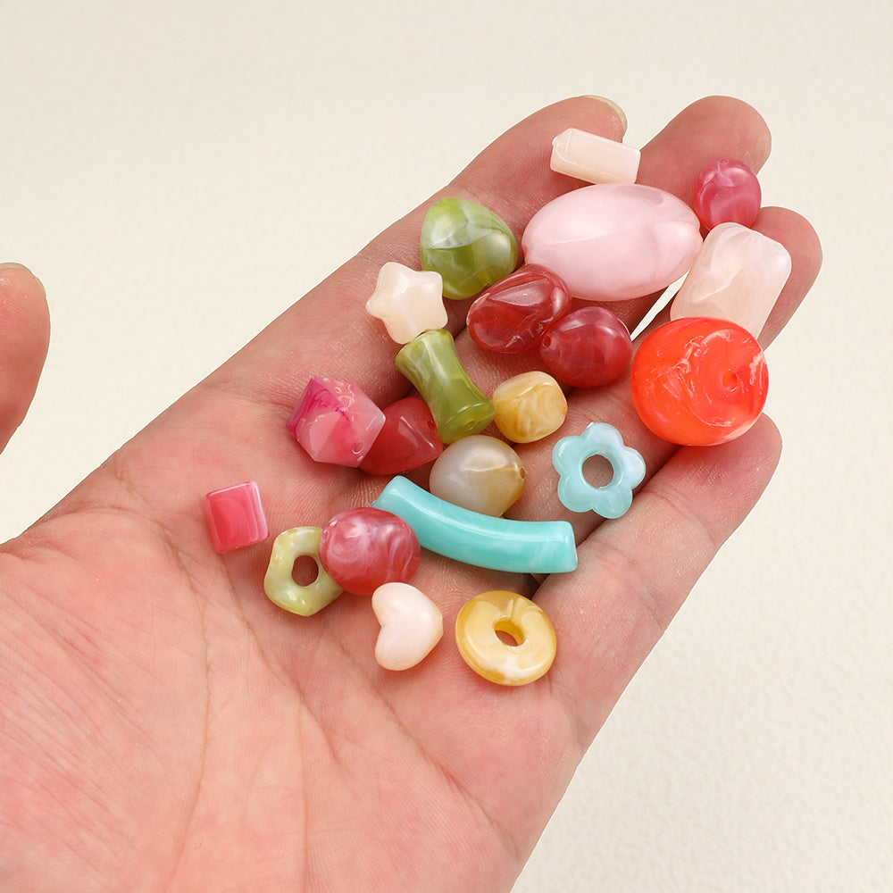 5-32mm Acrylic Mixed Color Beads