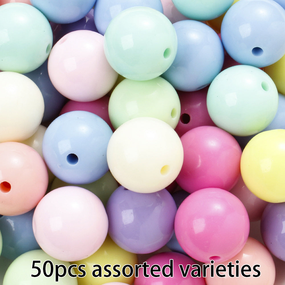 Colorful Acrylic Round Spacer Beads