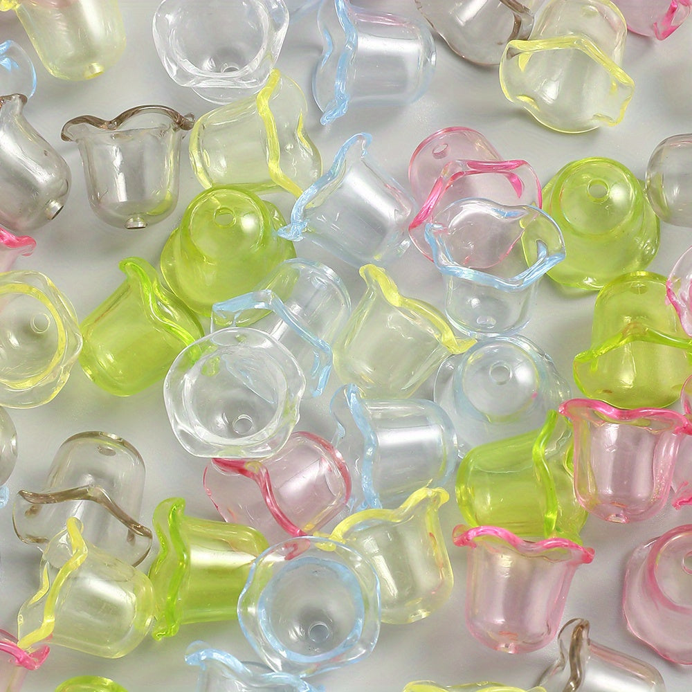 14x17mm Acrylic Lace Wind Chime Beads