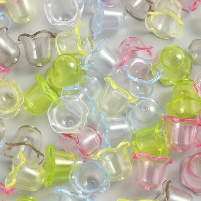 14x17mm Acrylic Lace Wind Chime Beads