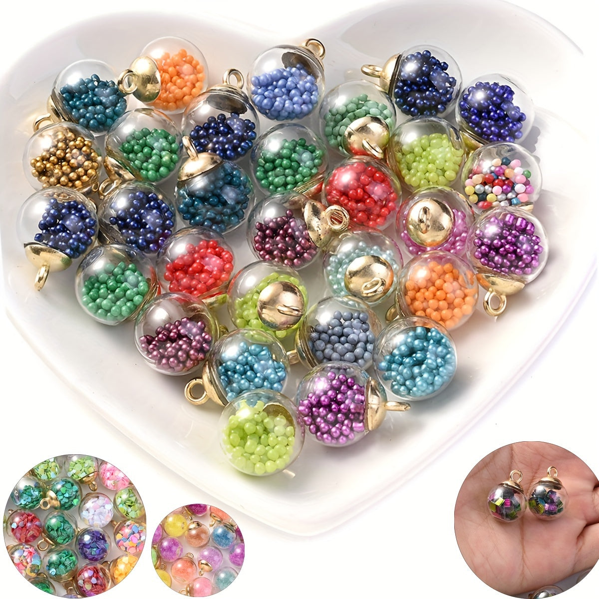 Colorful Glass Seed Pony Spacer Beads