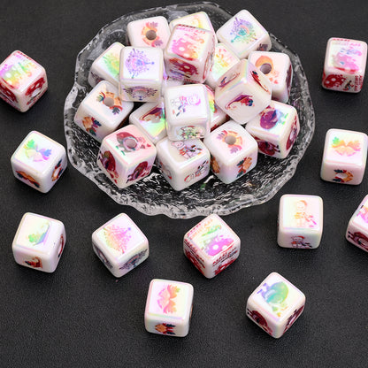 Christmas Acrylic Square Beads