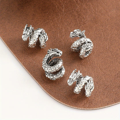 Spiral Dragon Alloy Spacer Beads