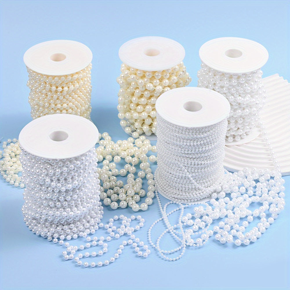 Ivory White Imitation Pearl Round Beads