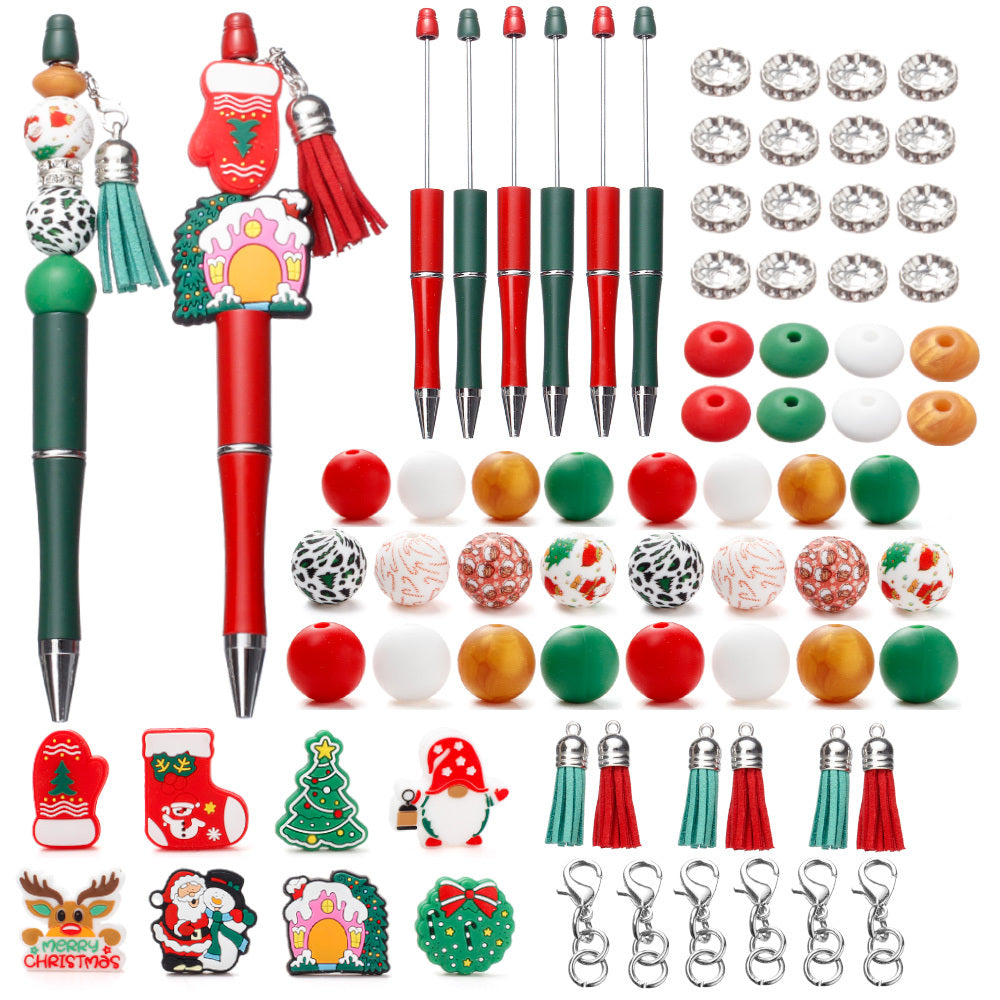 Christmas Silicone Focal Beads Set
