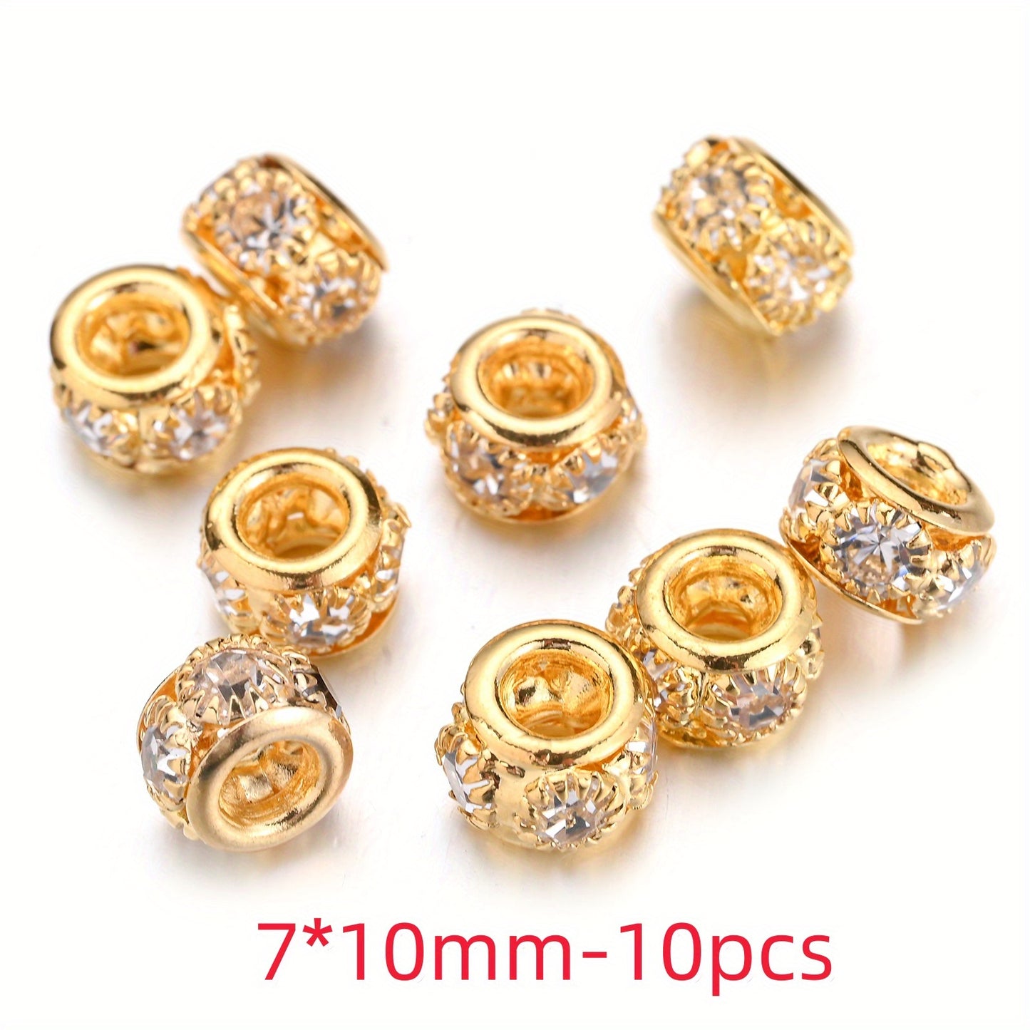 Mix Color Faceted Sparkly Acrylic Spacer Beads