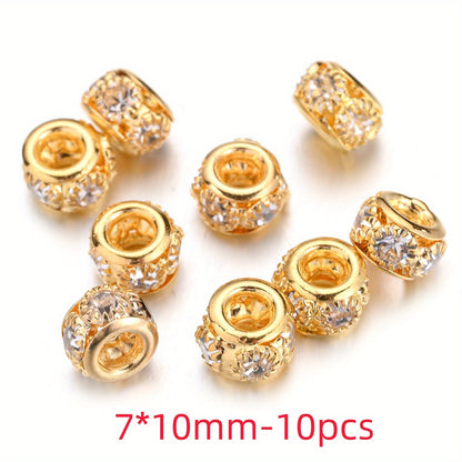 Mix Color Faceted Sparkly Acrylic Spacer Beads