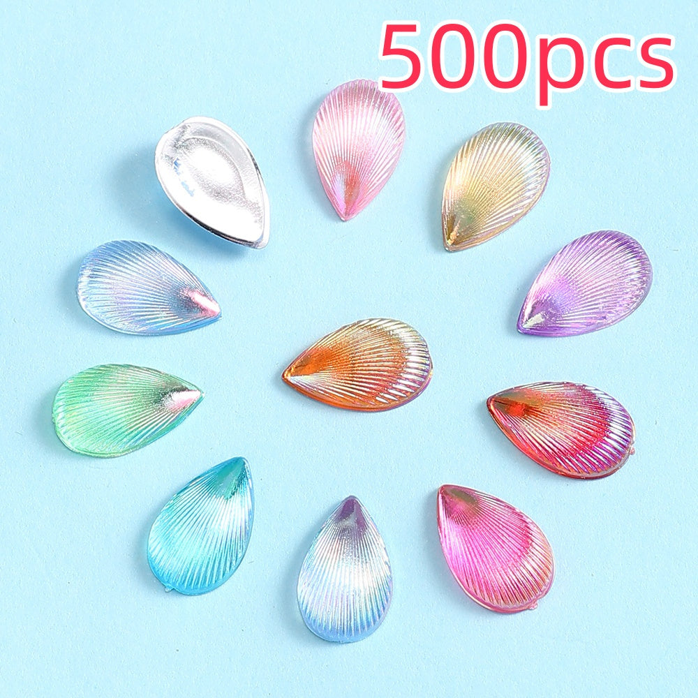 500pcs 8x12mm Waterdrop Resin Flatback Beads