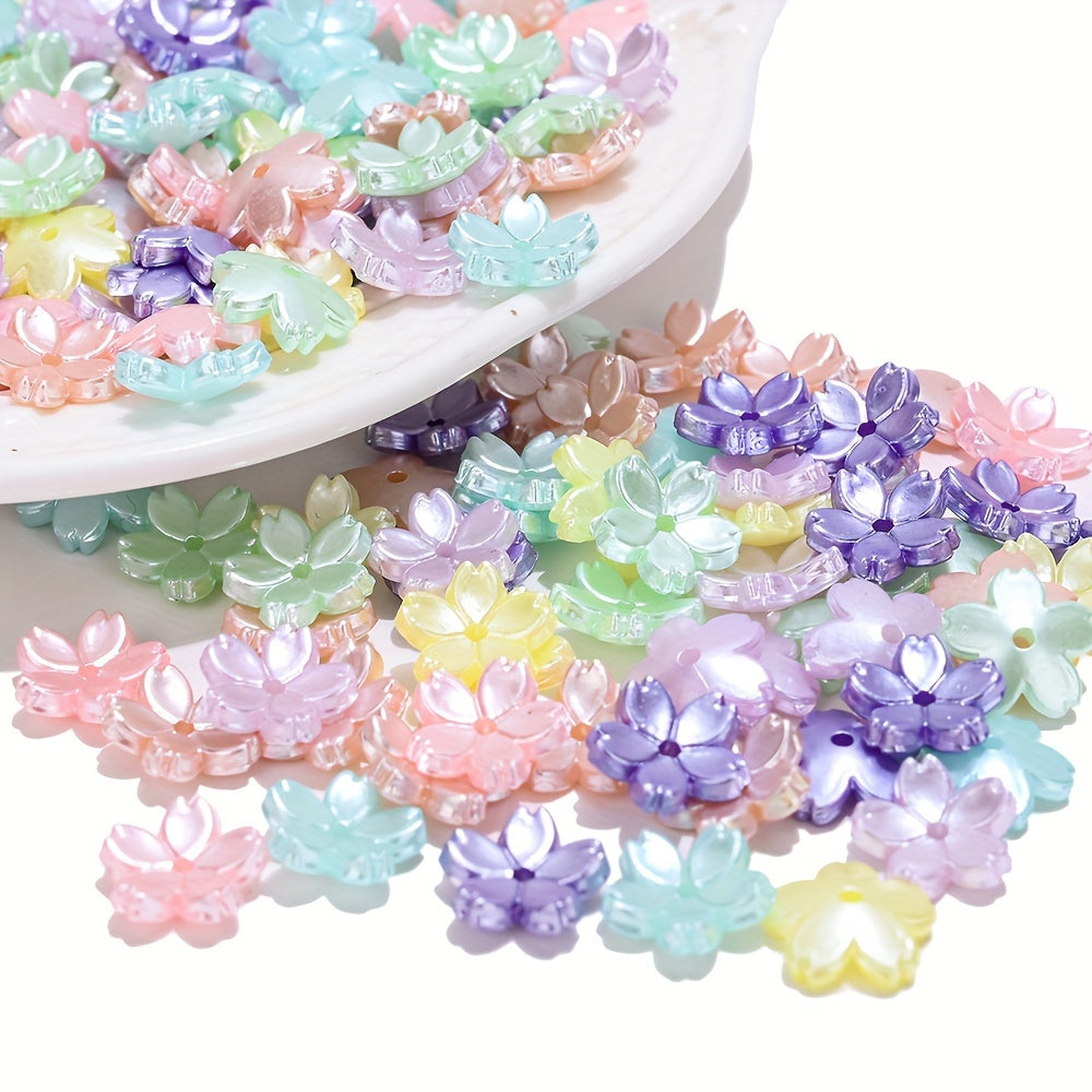 Pentagram Acrylic Round Spacer Beads