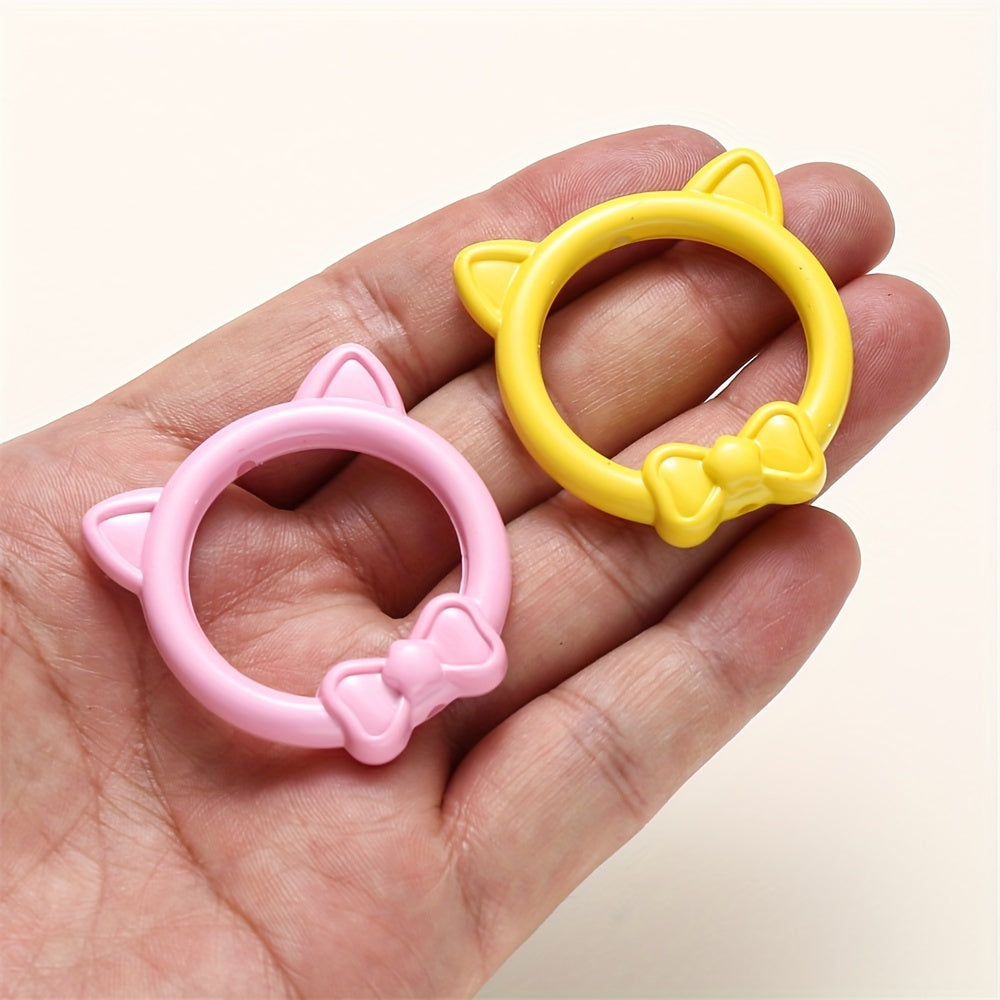 Golden Line Cat Eye Resin Round Spacer Beads