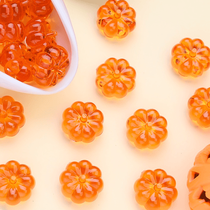 23mm 2D Pumpkin Acrylic Beads