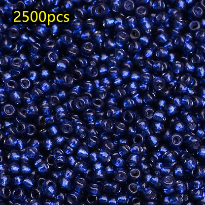 2500pcs/set 1.5mm Shiny Glass Seed Beads