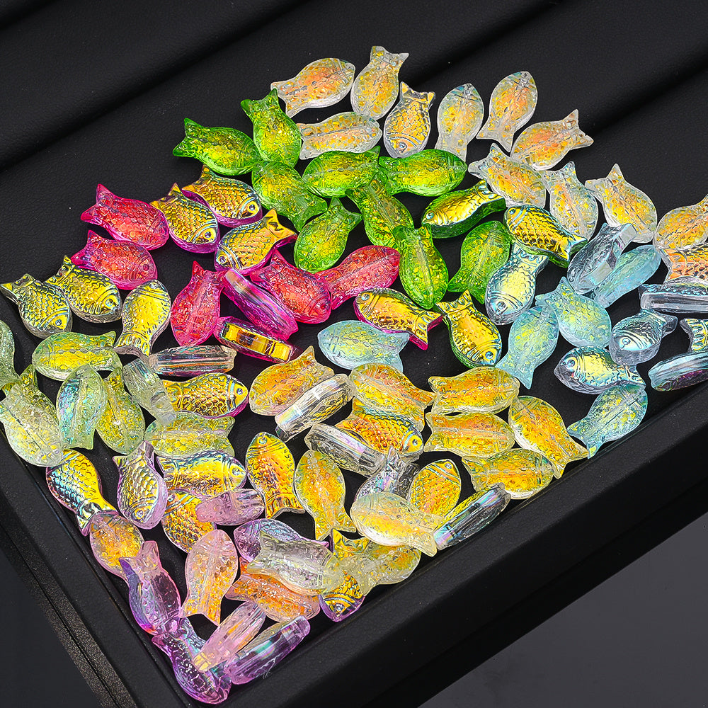 Gradient Goldfish Glass Beads