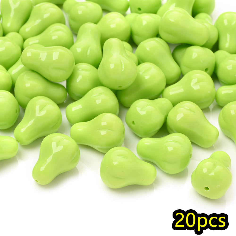 Autumn Pear Acrylic Beads