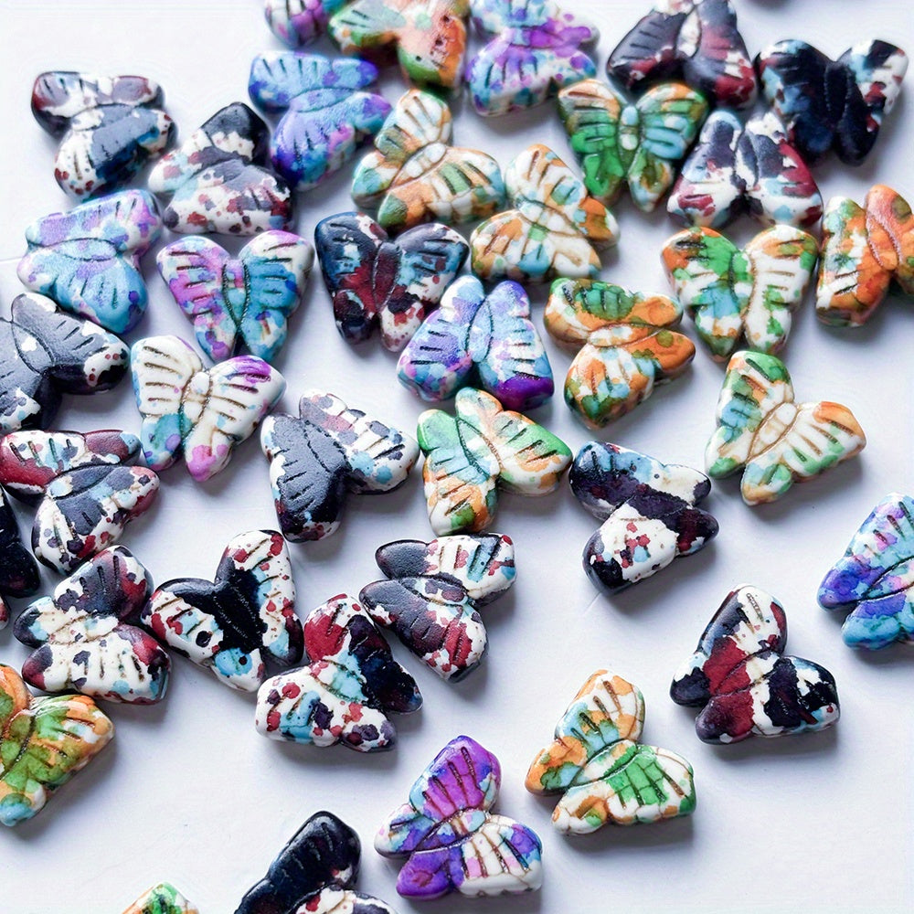 Gradient Butterfly Spacer Beads