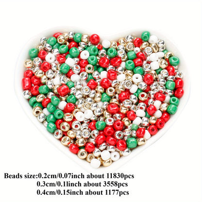Christmas Rice Glass Beads