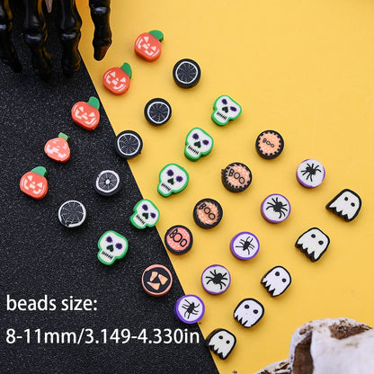 8-10mm Halloween Clay Beads Assortment