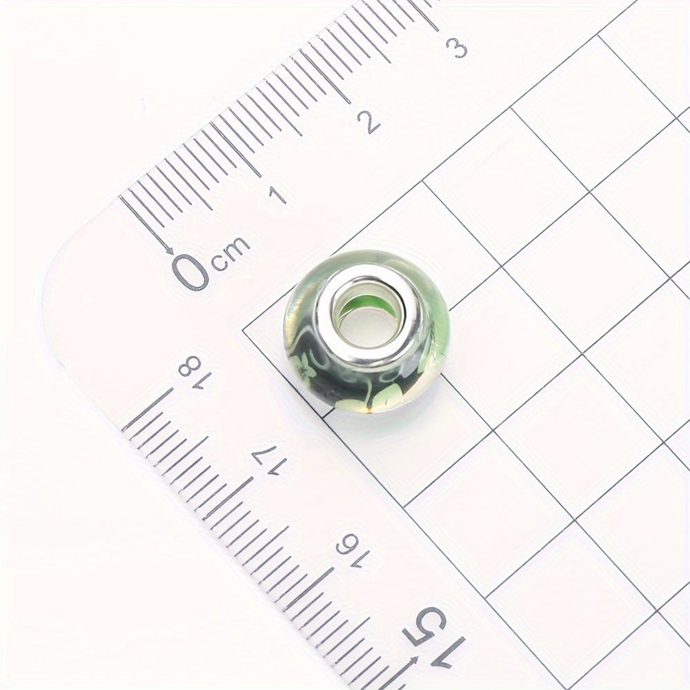 Gradient Watercolor Halo Acrylic Round Beads