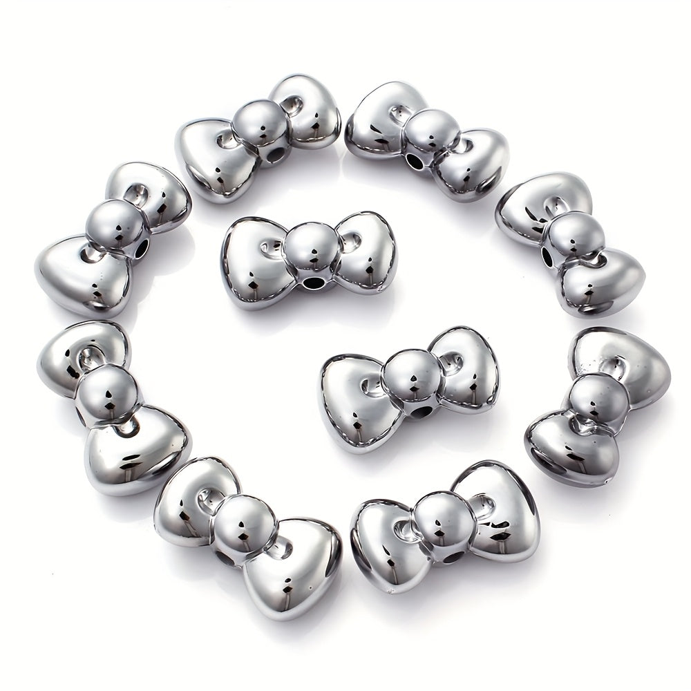 15x26mm Christmas Bowknot Spacer Beads
