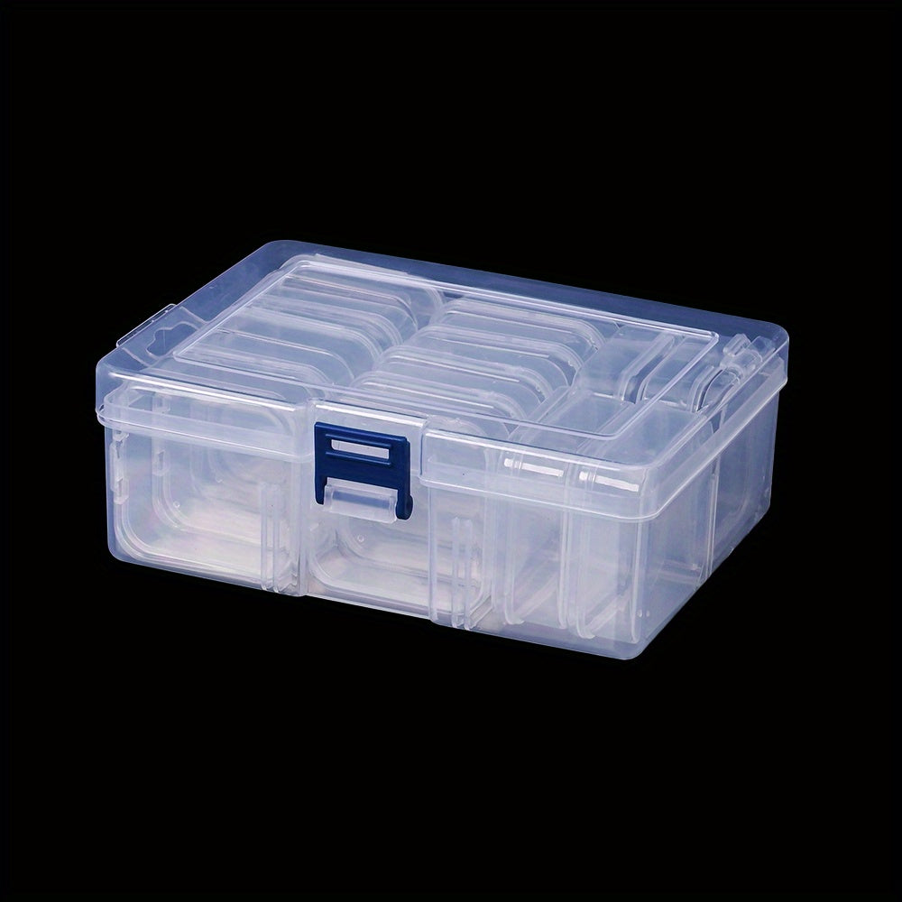 Transparent Plastic Beads Storage Box Set