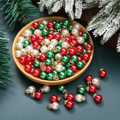 Christmas Imitation Pearl Pendant Beads
