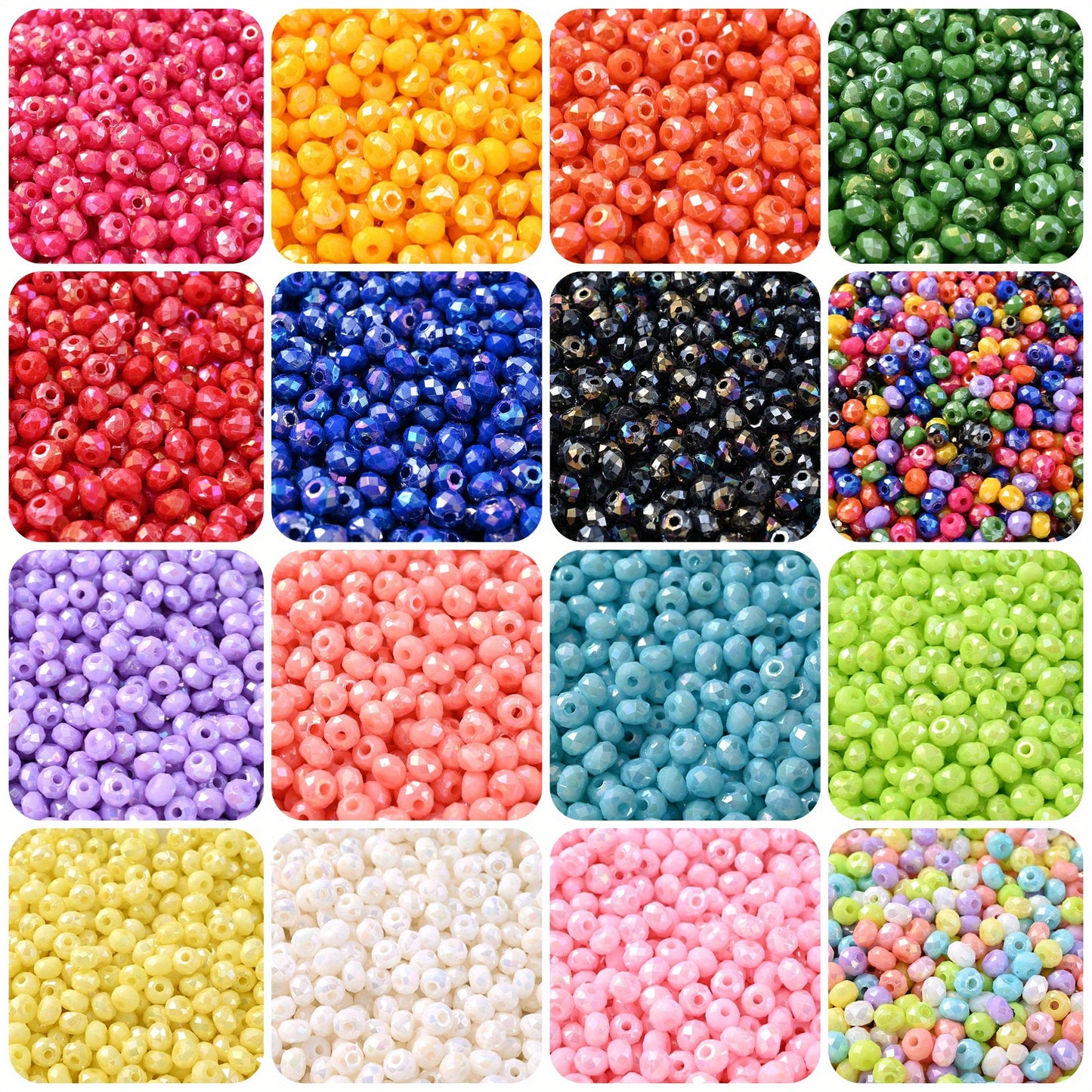 Gradient Shiny Mushroom Flatback Beads