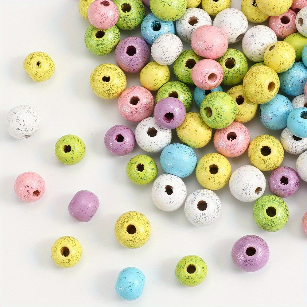 Mix Color Wooden Round Spacer Beads