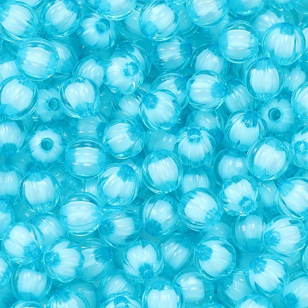 8/10mm Acrylic Pumpkin Beads