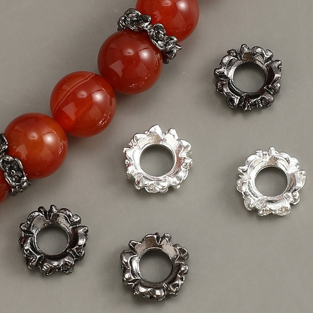 Vibrant Gradient Glass Round Spacer Beads