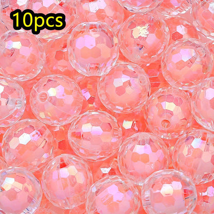 10pcs 16mm Y2K Disco Ball Acrylic Beads