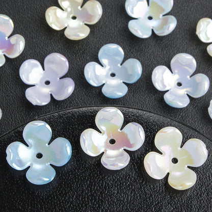 50pcs Four Petal Receptacle Beads