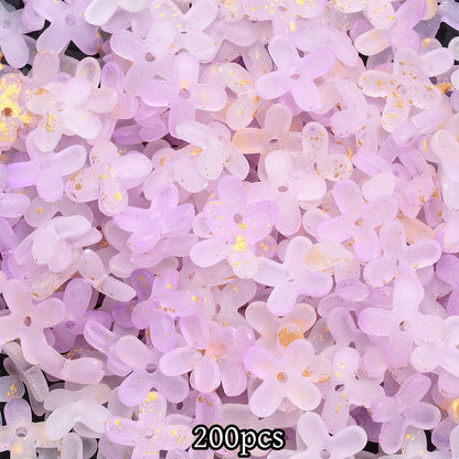 200pcs 10mm Golden Flower Cap Spacer Beads