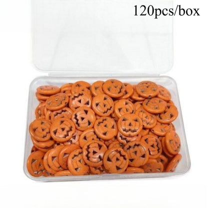 Halloween Turquoise Skull &amp; Pumpkin Beads