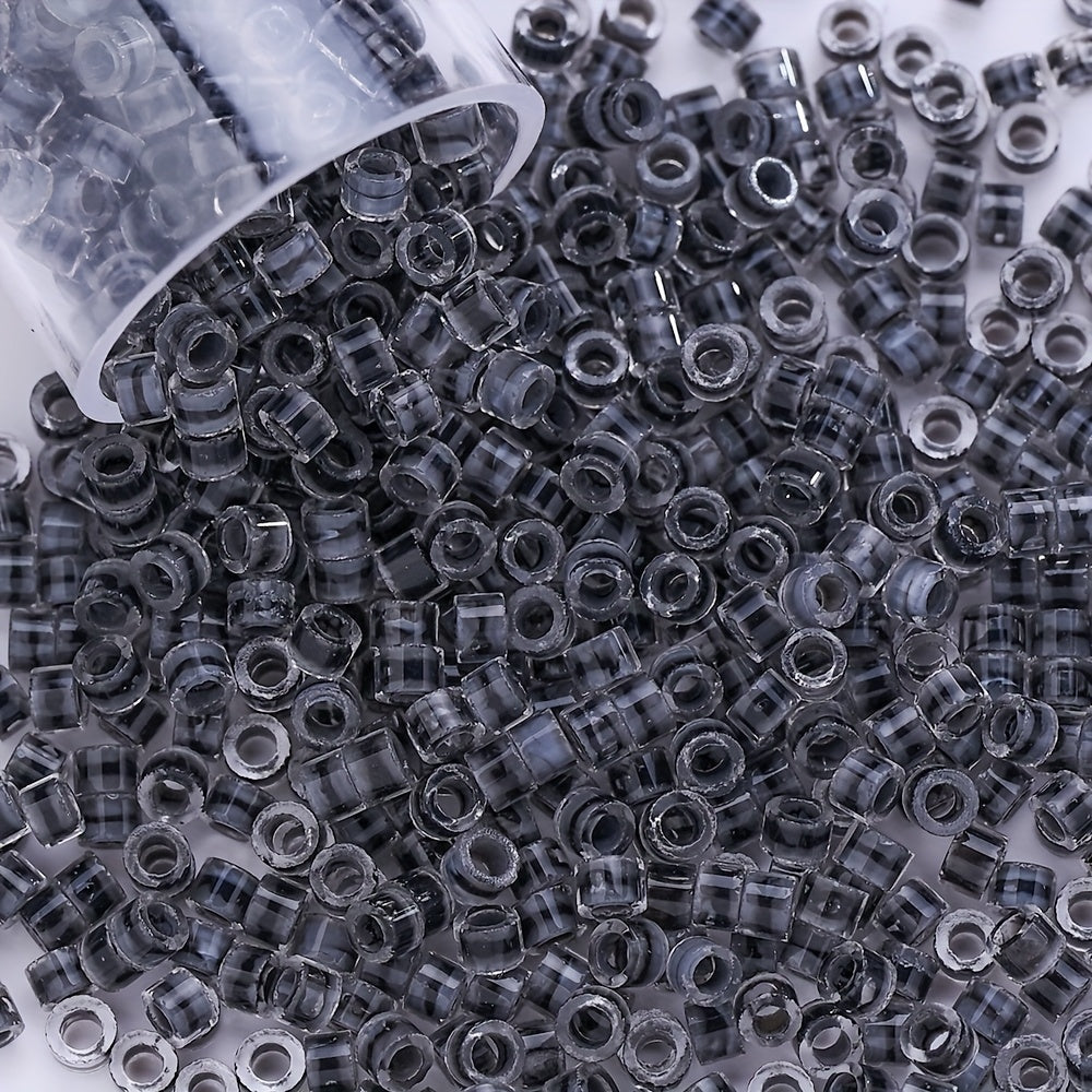 2.5mm Transparent Glass Rice Beads