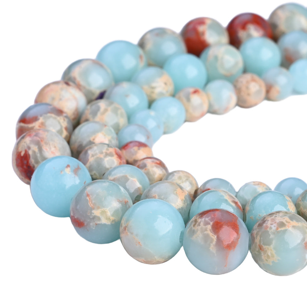 6/8/10mm Shoushan Stone Beads