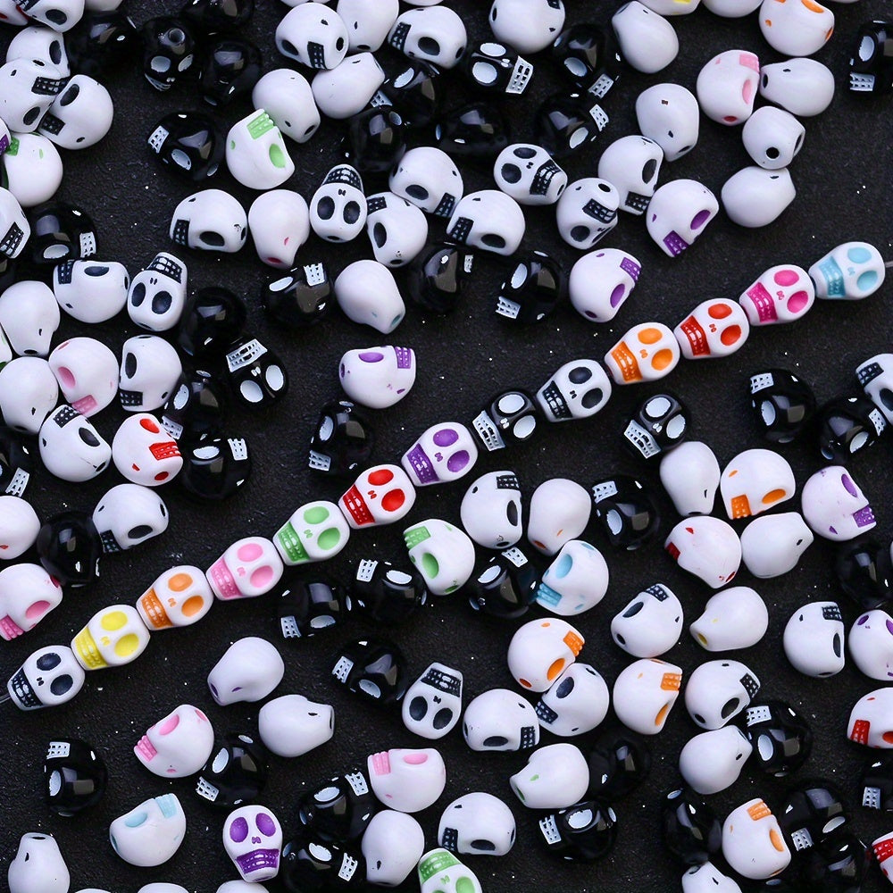 Halloween Acrylic Skull Beads