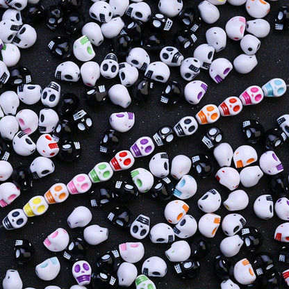 Halloween Acrylic Skull Beads