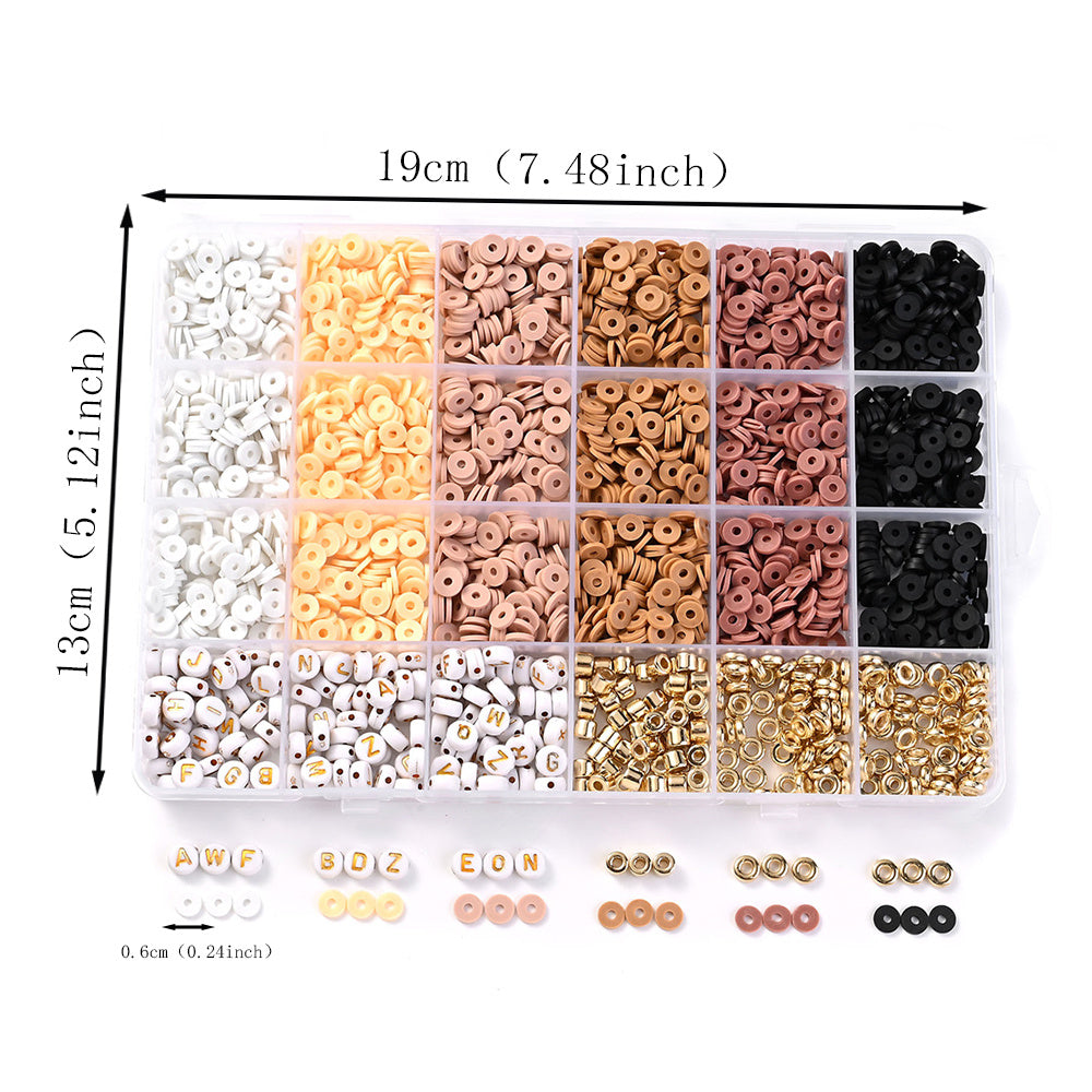 2300pcs/Box Clay Beads Bracelet Making Kit