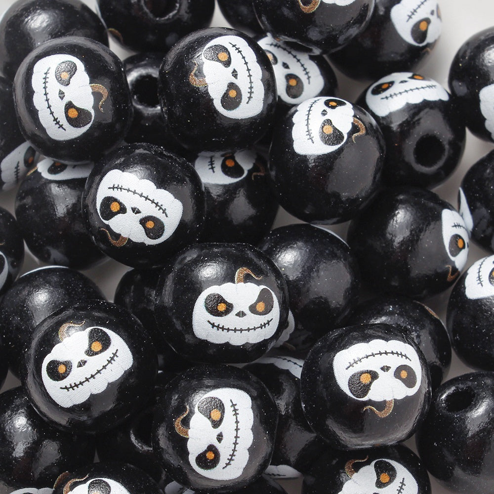 16mm Halloween Wooden Beads