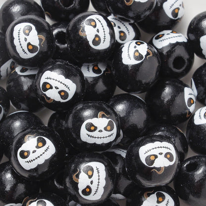 16mm Halloween Wooden Beads