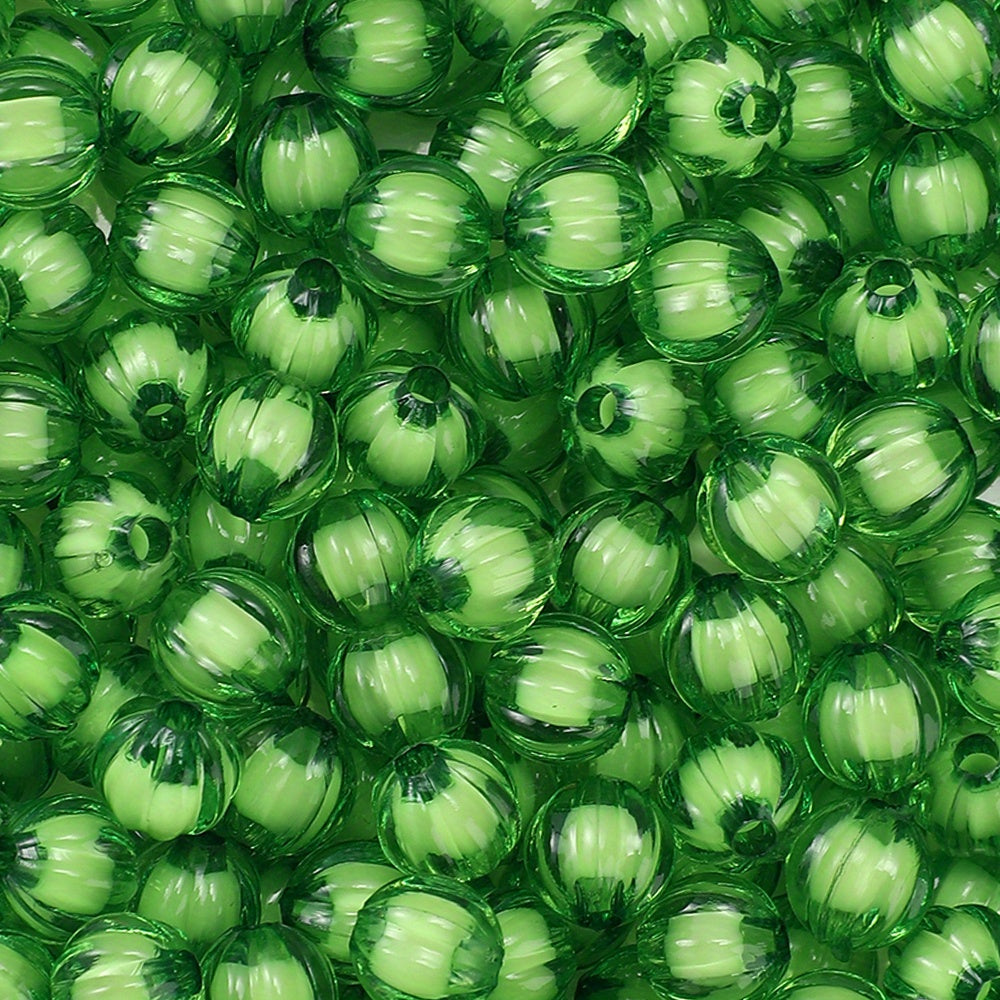 8/10mm Acrylic Pumpkin Beads