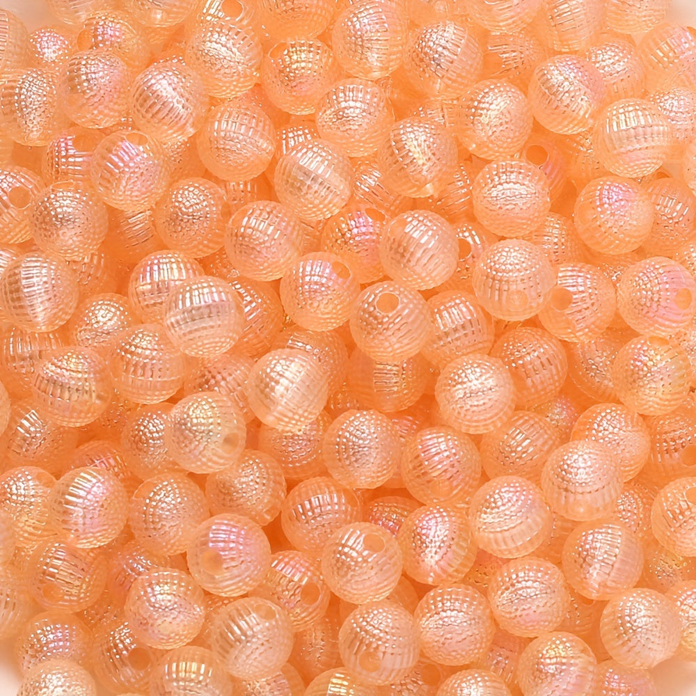 12mm AB Dreamy Gradient Fish Scale Round Flatback Resin Beads