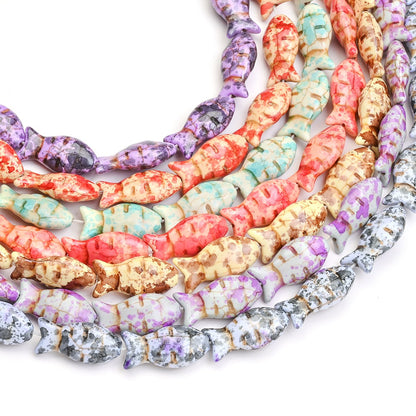 Vintage Colorful 6-Petal Flower Alloy Spacer Beads