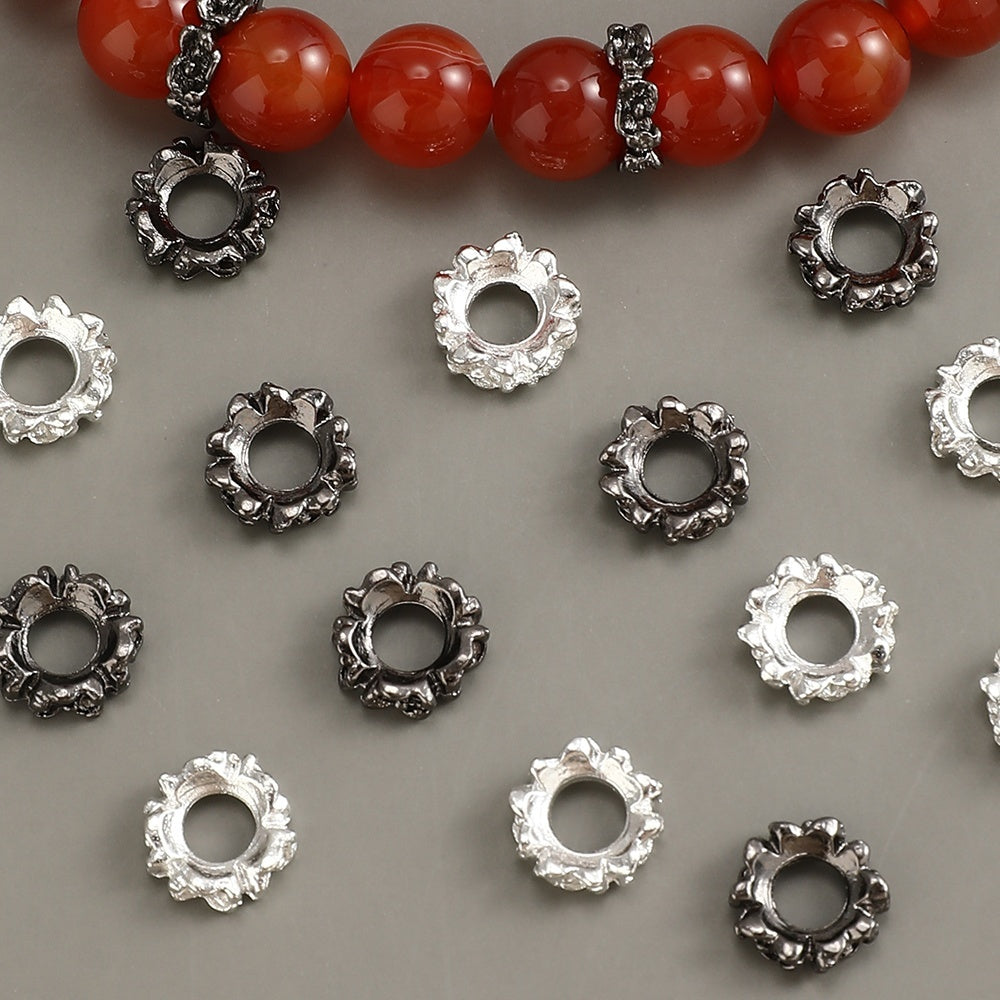 Vibrant Gradient Glass Round Spacer Beads
