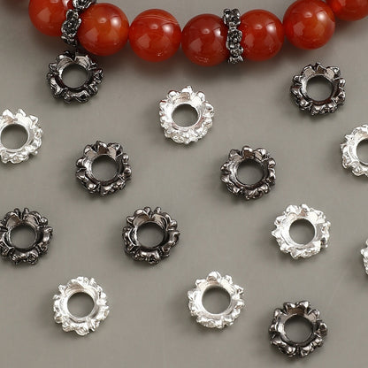 Vibrant Gradient Glass Round Spacer Beads
