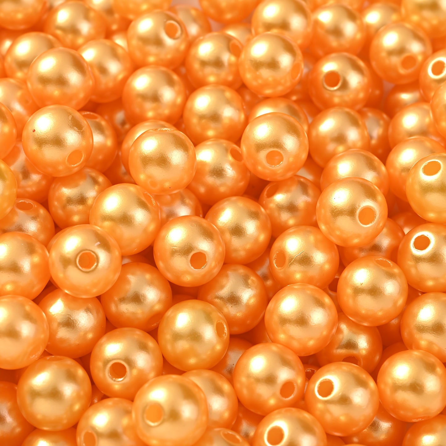 Multicolored Flat Geometric Acrylic Big Hole Beads