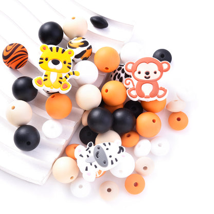 Animal Series Silicone Focal Beads Set