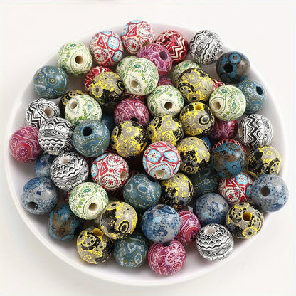 Colorful Mix Heart Shiny Acrylic Spacer Beads